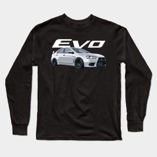 Mitsubishi Evo JDM Wicked White 10 X Long Sleeve T-Shirt